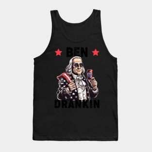 Funny 4th of July Ben Drankin Patriotic Tank Top